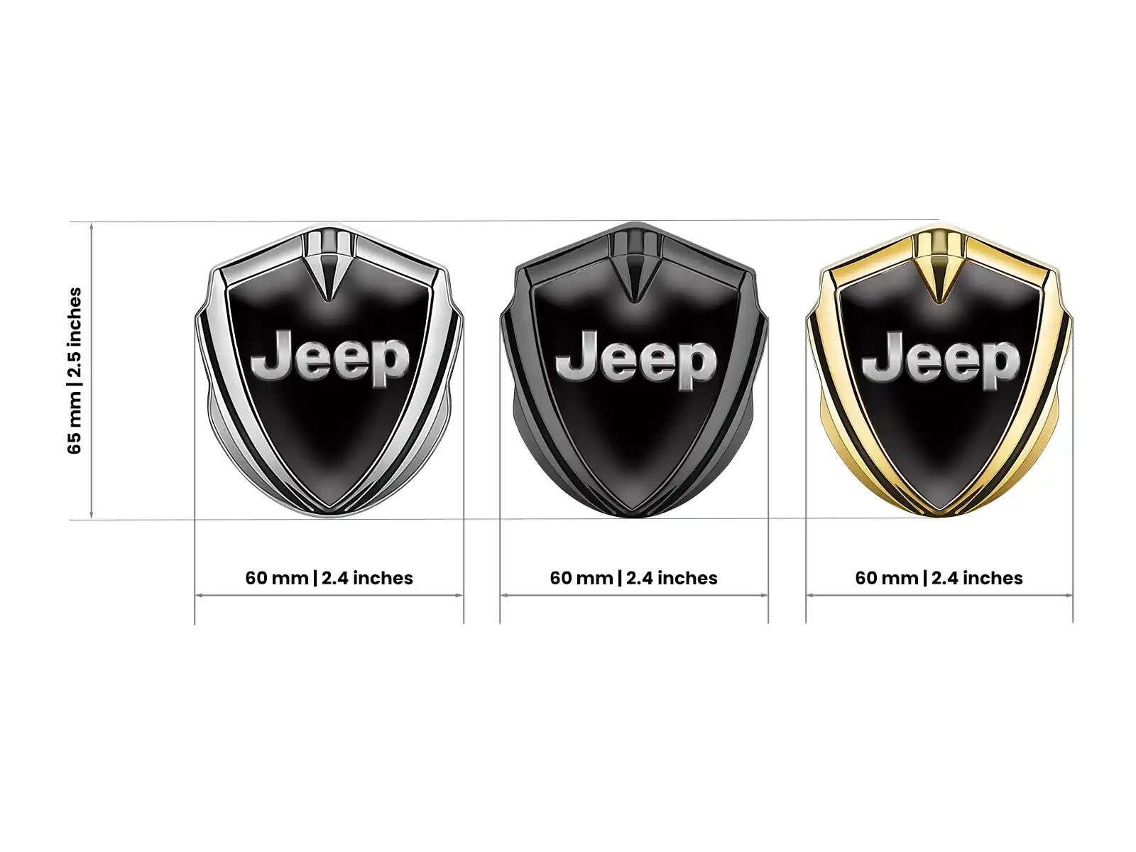 Jeep Badge Autoadesivo Personalizzabile Disegno Forza